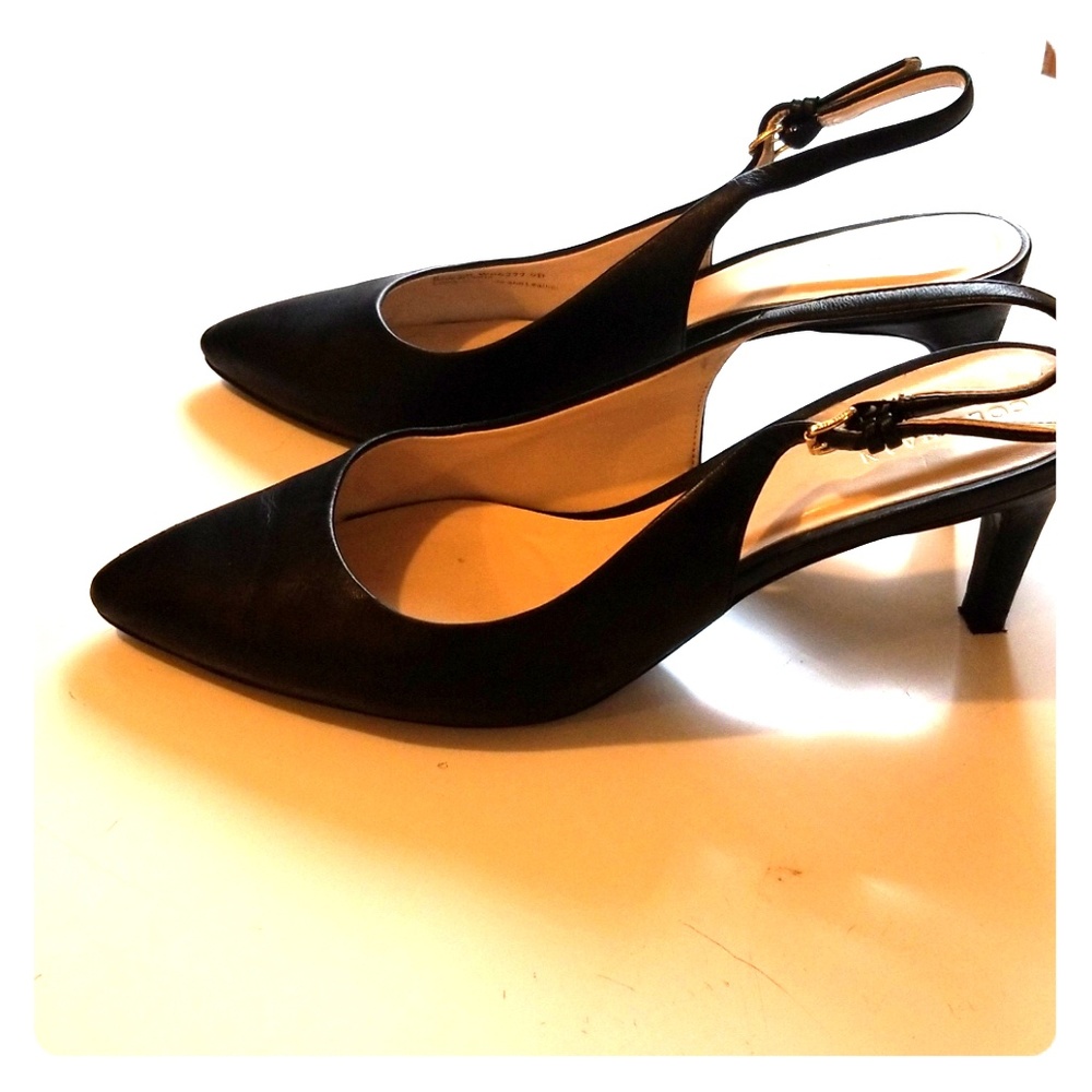 Cole Haan slingback kitten heels